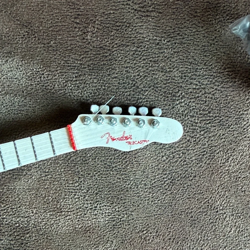 White Fender Telecaster Miniature Guitar Sculpture - Picture 4 of 7